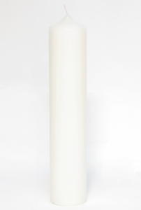 Stumpenkerze Weiß 60 x Ø 7 cm