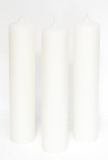 Stumpenkerze Weiß 60 x Ø 7 cm