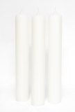 Stumpenkerze Weiß 40 x Ø 8 cm