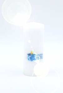 Photo candle 150x60mm