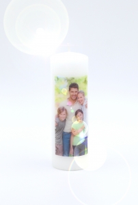 Photo candle 150x50mm