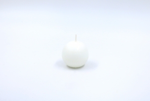 White Sphere Candle Ø 5 cm