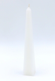 Obelisk Kerze Weiß 24 x 4 cm