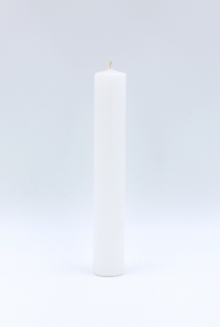 White Pillar Candle 25 x Ø 4 cm