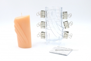 Candle mould decorative bow