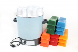 Wax Melting Station 20 Liters + 15 kg Colored Wax
