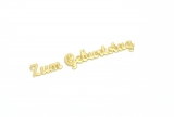 Schriftzug "Zum Geburtstag" Gold