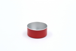 Teelichthülle aus Aluminium in Rot Ø39 x 18mm