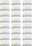 Candle Warning Labels, Sticker 6 x 3cm, 24 Pack