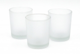 Glass votive frosted