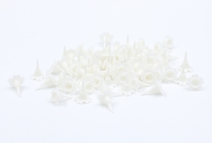 White Mini Candle Holder for Birthday Candles 150-pack