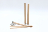 Wooden Wick 10 mm with Holder, 150 mm Length