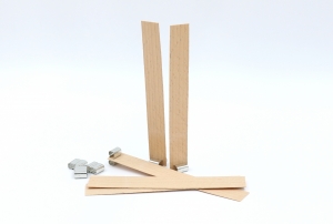 Wooden Wick 22 mm with Holder, 150 mm Length