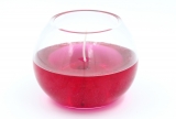 Gelkerze im Kugelglas Ø 12 cm Pink