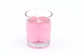 Gel Candle in Clear Votive Glass Pink