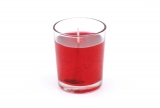 Gelcandle glass votive clear Red