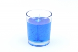 Gel Candle in Clear Votive Glass Blue