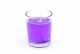 Gel Candle in Clear Votive Glass Purple