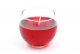 Gel Candle in Sphere Glass Ø 8 cm Red
