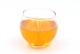 Gelcandle in glass ball 80mm Orange