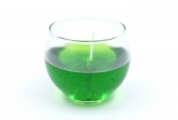 Gel Candle in Sphere Glass Ø 8 cm Green