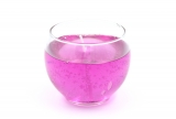 Gel Candle in Sphere Glass Ø 8 cm Light Purple
