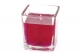 Gelcandle in glass cube 75mm Violet