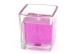Gel Candle in Cube Glass 7.2 cm Light Purple