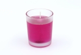 Gel Candle in Matte Votive Glass Pink