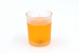 Gelcandle glass votive frosted Orange