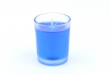Gelcandle glass votive frosted Blue