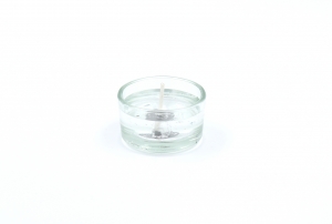 Gelcandle in tealight glass
