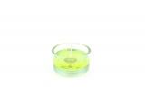 Gel Candle in Tealight Glass Light Green