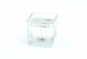 Gel Candle in Cube Glass 6.0 cm Clear