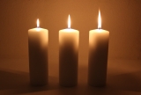 Movie multiwick cand.200x70mm Cream candle with double wick