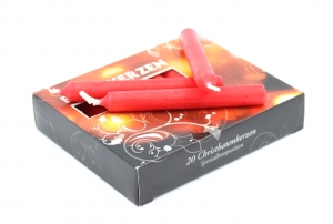 Christmas Tree Candles 20 Pack Red