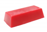 Paraffine coloured, 1kg block red