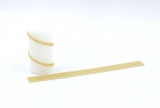 3 mm Decorative Wax Strip "Pearl Design" Gold