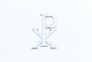 Chi-Rho Monogram Large Silver