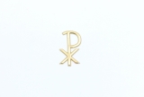 Chi-Rho Monogram Small Gold