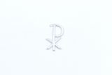 Monogram Chi Rho small Silver