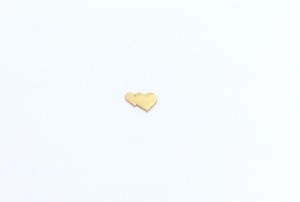 Double Heart Small Gold