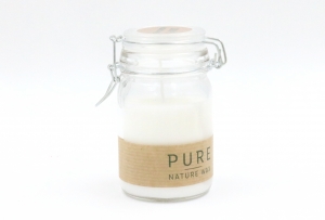 Coconut Wax Candle in Wire Bail Jar